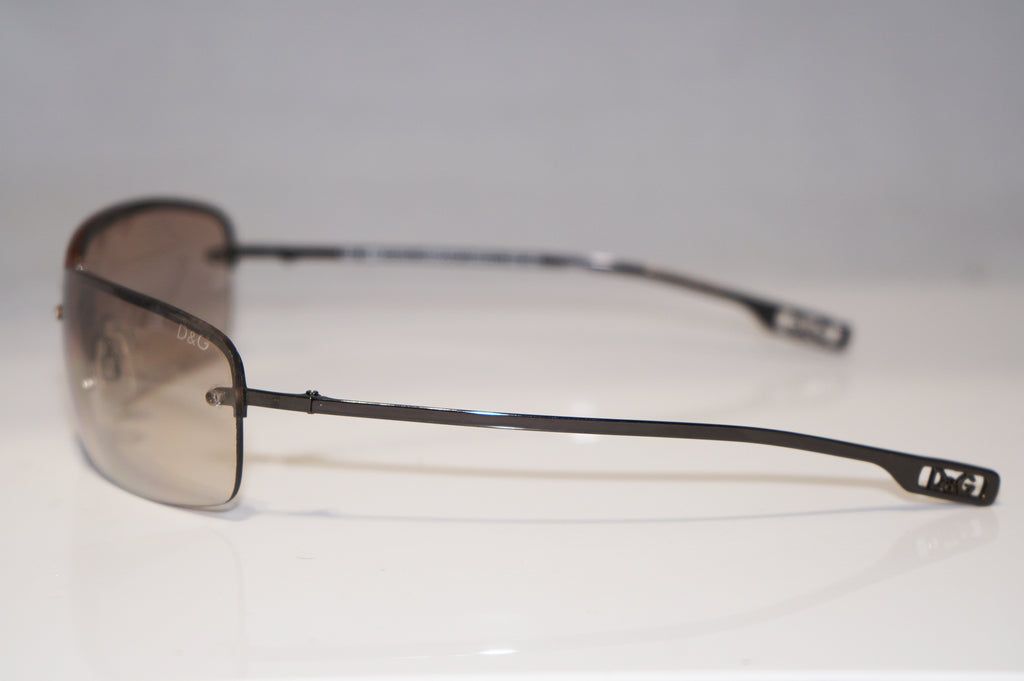 DOLCE & GABBANA Mens Designer Sunglasses Silver Rectangle D&G 2121 D41 15745