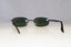 RAY-BAN Mens Vintage 1990 Designer Sunglasses Black Rectangle W2191 BLK 18963