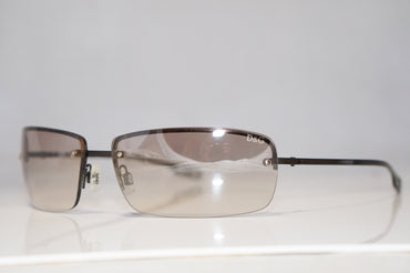 DOLCE & GABBANA Mens Designer Sunglasses Silver Rectangle D&G 2121 D41 15745