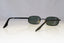RAY-BAN Mens Vintage 1990 Designer Sunglasses Black Rectangle W2191 BLK 18963