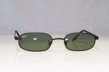 RAY-BAN Mens Vintage 1990 Designer Sunglasses Black Rectangle W2191 BLK 18963