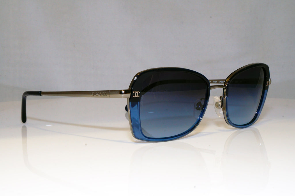 CHANEL Womens Designer Sunglasses Blue Square 4184 432/4C 17354