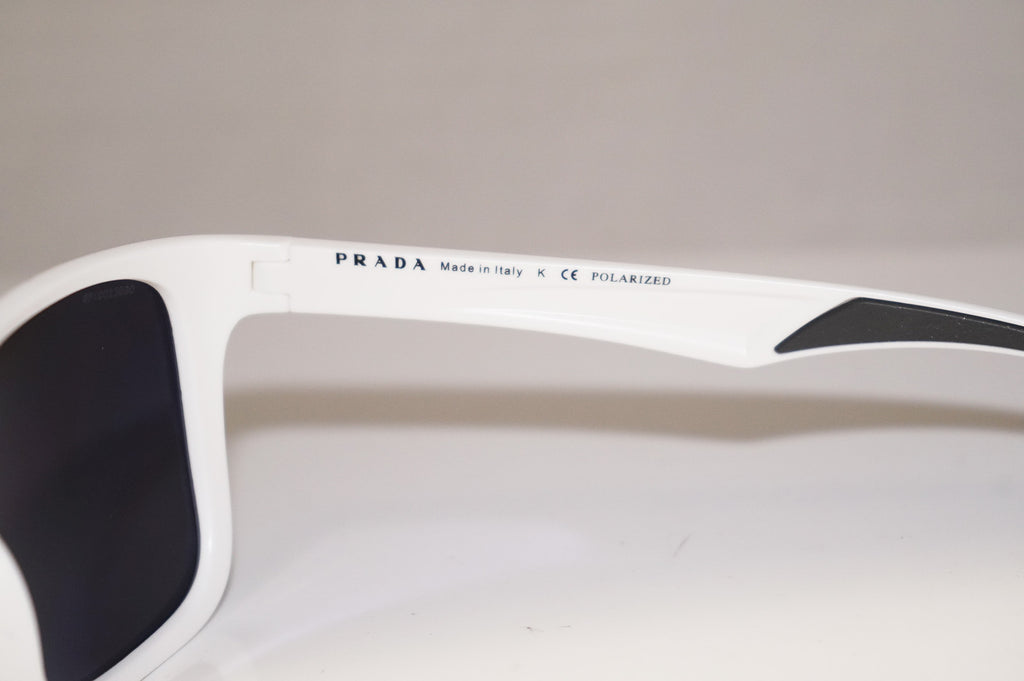 PRADA Mens Designer Polarized Mirror Sunglasses White SPS 04O AAI-2F2 14574