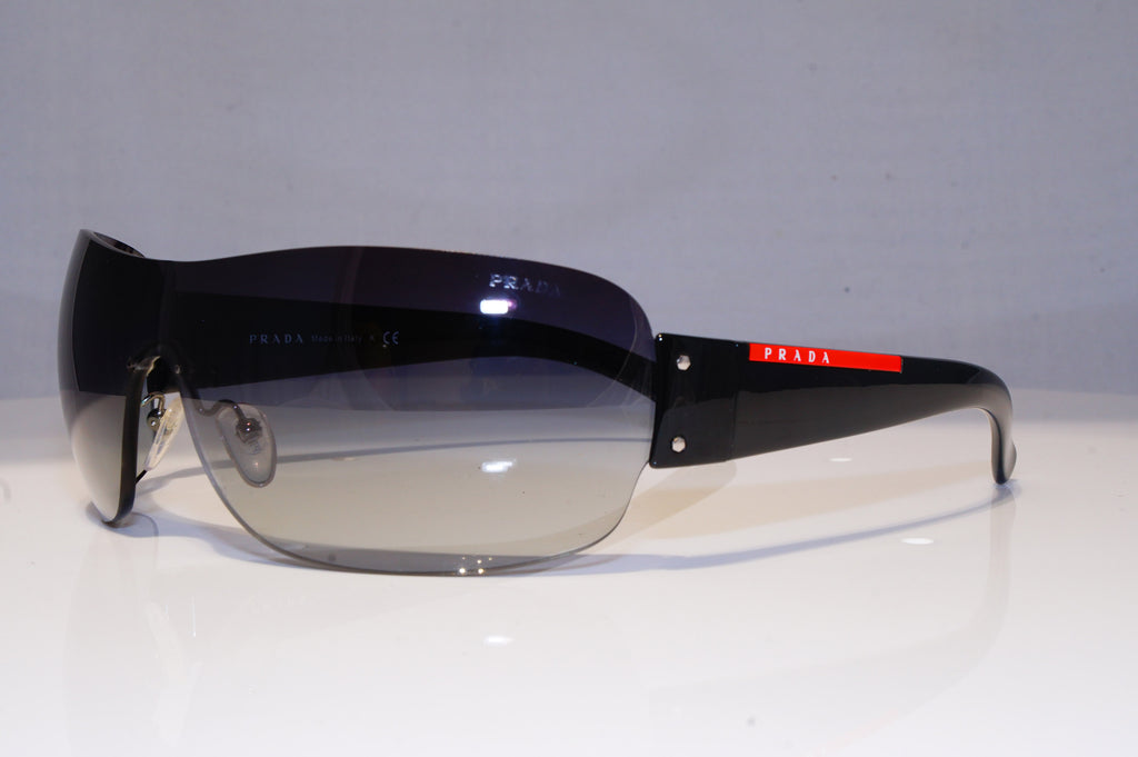 PRADA Mens Designer Sunglasses Black Shield SPS 07F 1AB-5D1 20503