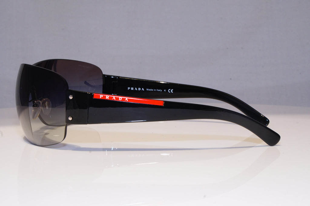 PRADA Mens Designer Sunglasses Black Shield SPS 07F 1AB-5D1 20503