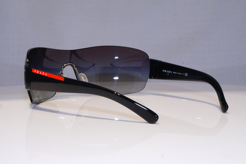 PRADA Mens Designer Sunglasses Black Shield SPS 07F 1AB-5D1 20503