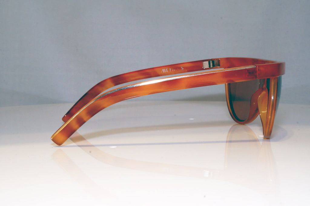 GIANNI VERSACE Mens Vintage Designer Sunglasses Brown Wrap Metrics BRN 17361