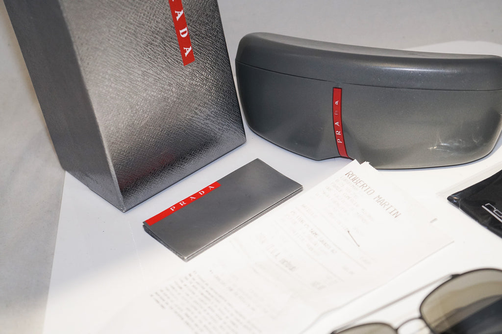 PRADA Boxed Mens Designer Mirror Sunglasses Grey Aviator SPS 55Q TIG-2B0 14602