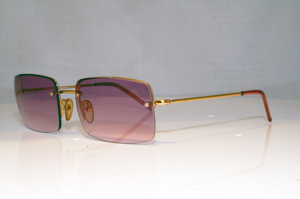 GUCCI Mens Vintage Designer Sunglasses Gold Square GG 1653 T7J 17359
