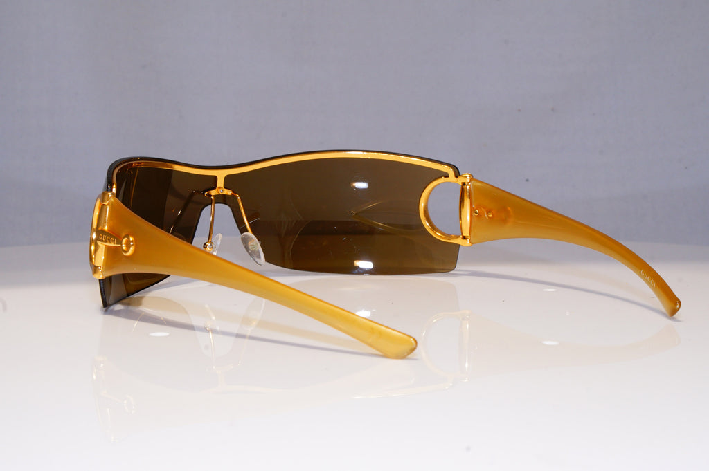 GUCCI Mens Designer Sunglasses Brown Shield GG 2712 PU4 20504