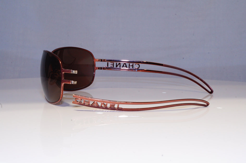DAMAGED CHANEL Womens Boxed Designer Sunglasses Brown Rectangle 4149 33573 10309