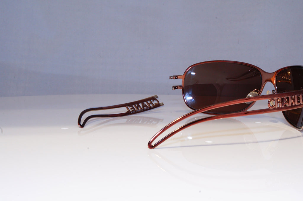 DAMAGED CHANEL Womens Boxed Designer Sunglasses Brown Rectangle 4149 33573 10309