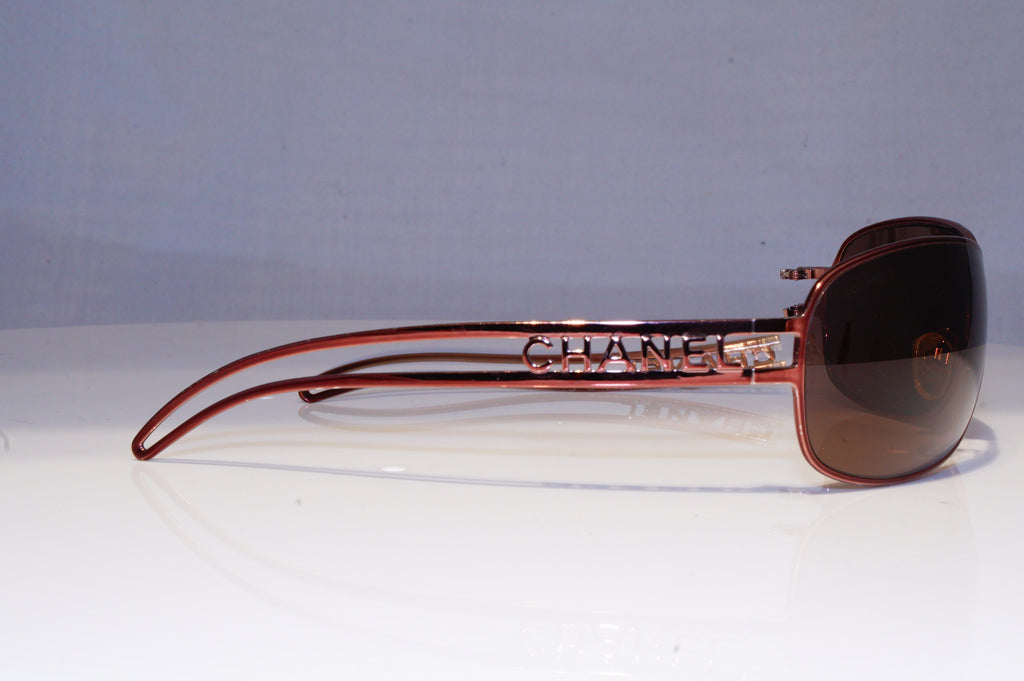 DAMAGED CHANEL Womens Boxed Designer Sunglasses Brown Rectangle 4149 33573 10309