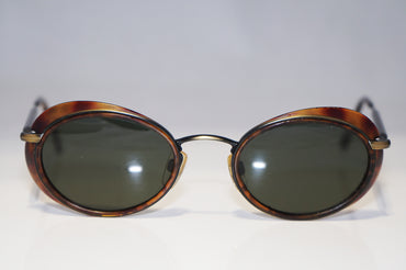 GIORGIO ARMANI 1990 Vintage Mens Designer Sunglasses Brown Oval 666 1068 15739