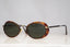 GIORGIO ARMANI 1990 Vintage Mens Designer Sunglasses Brown Oval 666 1068 15739