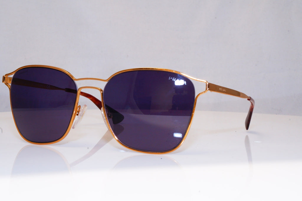 PRADA Womens Designer Sunglasses Gold Square SPR 54T 7OE-602 17990