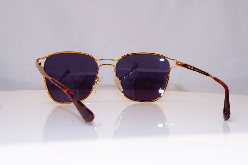 PRADA Womens Designer Sunglasses Gold Square SPR 54T 7OE-602 17990