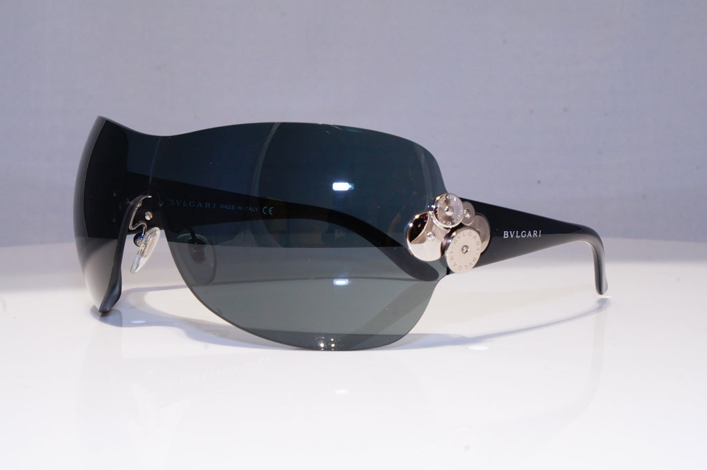 BVLGARI Womens Designer Sunglasses Black Shield 6009 102/87 20488
