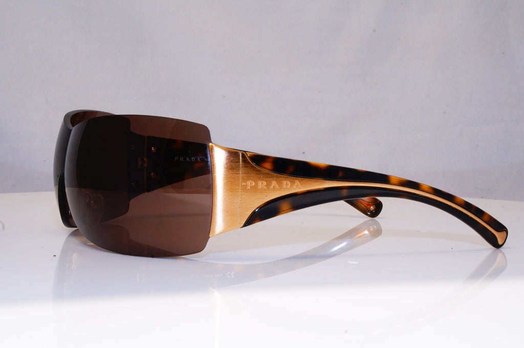 PRADA Mens Unisex Designer Sunglasses Brown Shield SPR 04I 2AU-8C1 16434