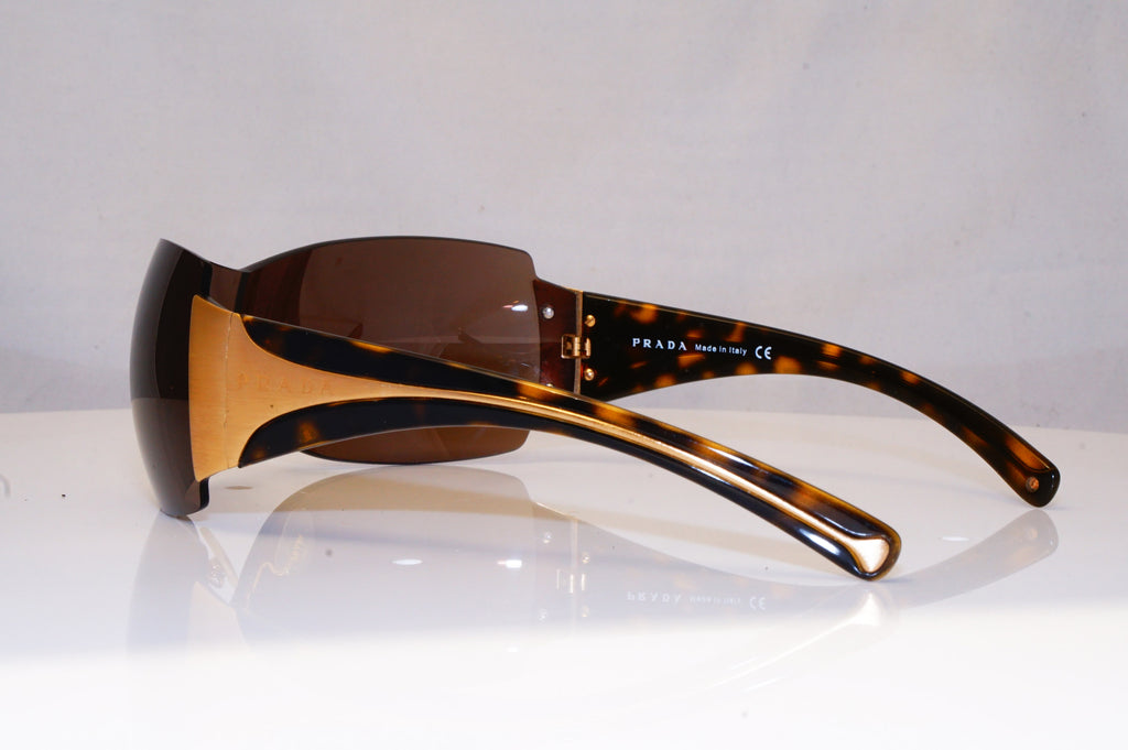 PRADA Mens Unisex Designer Sunglasses Brown Shield SPR 04I 2AU-8C1 16434