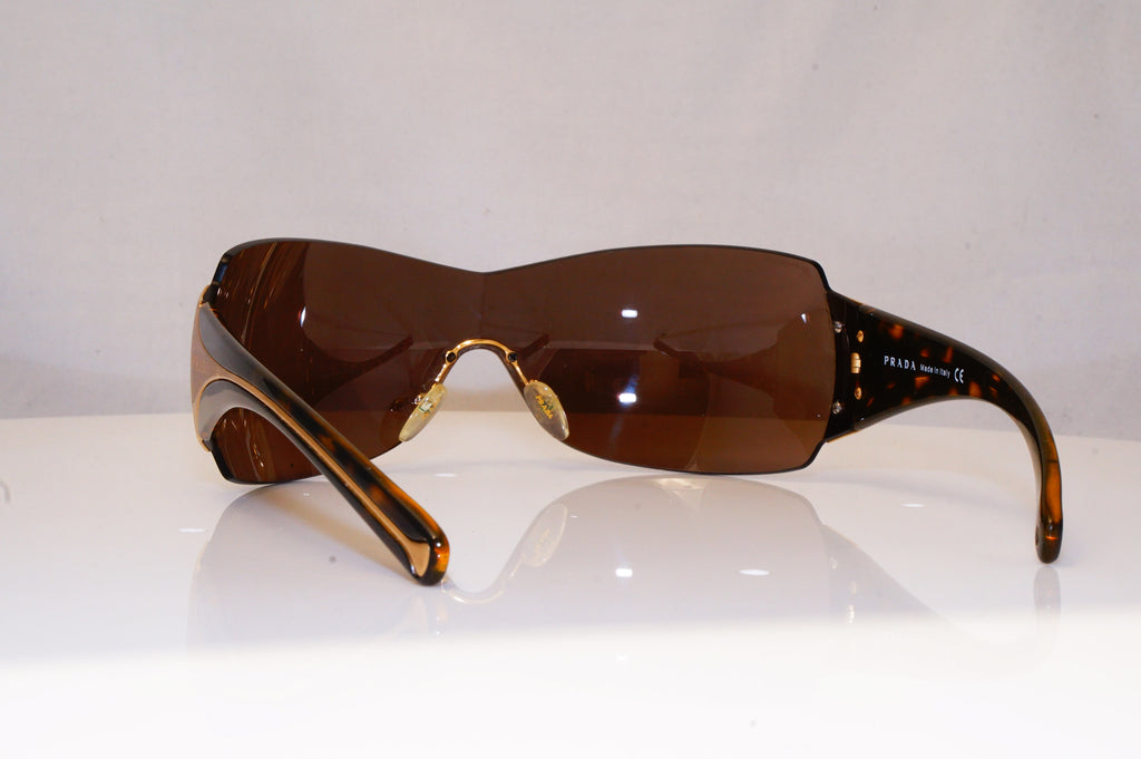 PRADA Mens Unisex Designer Sunglasses Brown Shield SPR 04I 2AU-8C1 16434
