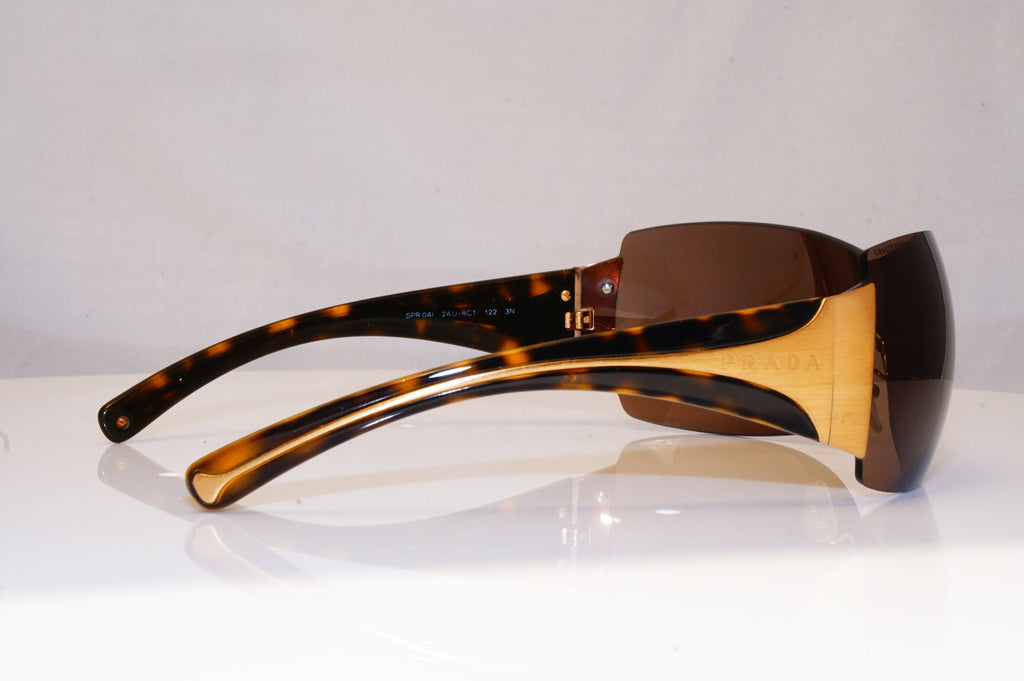 PRADA Mens Unisex Designer Sunglasses Brown Shield SPR 04I 2AU-8C1 16434