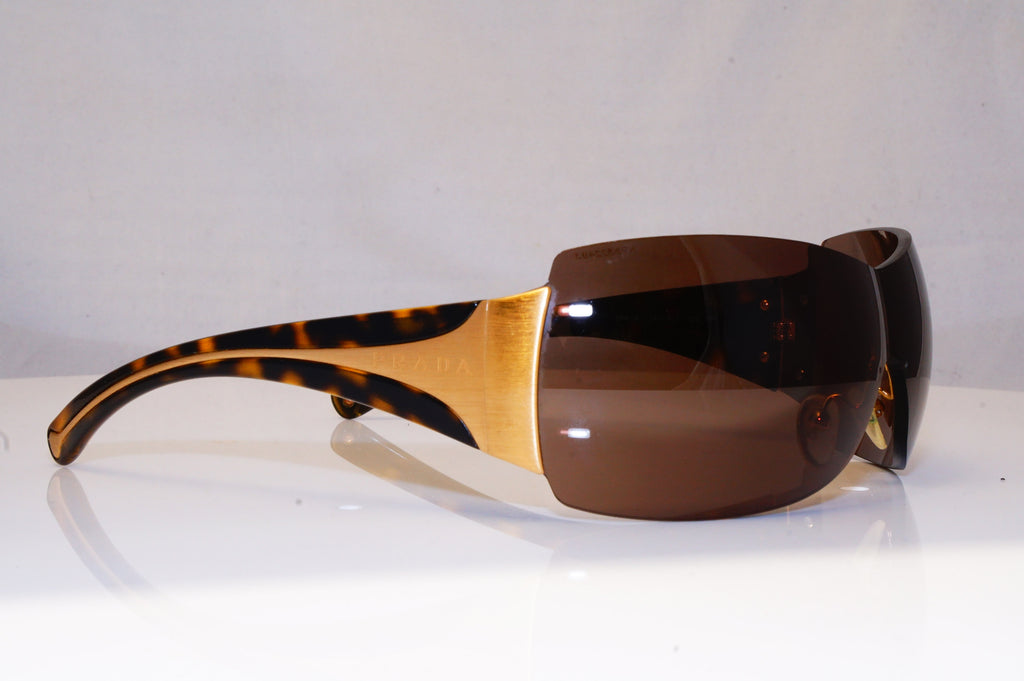 PRADA Mens Unisex Designer Sunglasses Brown Shield SPR 04I 2AU-8C1 16434
