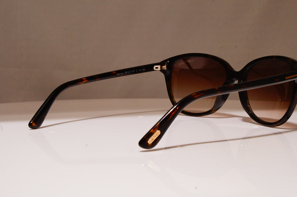 TOM FORD Womens Designer Sunglasses Brown Butterfly Karmen TF 329 52F 20489