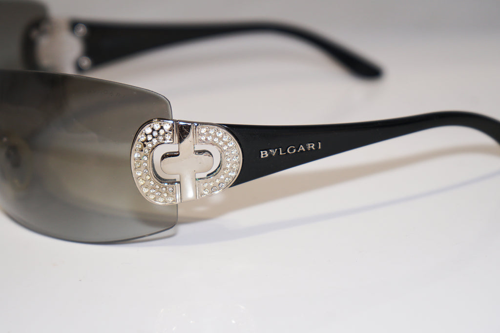 BVLGARI Womens Designer Sunglasses Black Diamante 8014 102/8G 15676