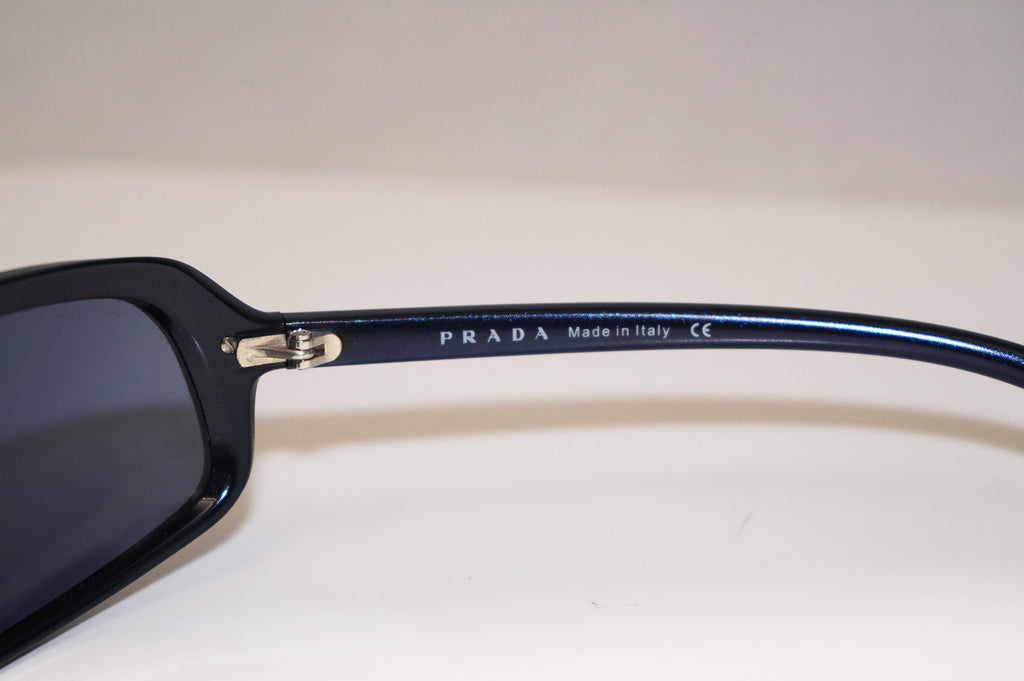 PRADA Vintage Mens Designer Sunglasses Blue Wrap SPS 06D 0AM-1V1 14588