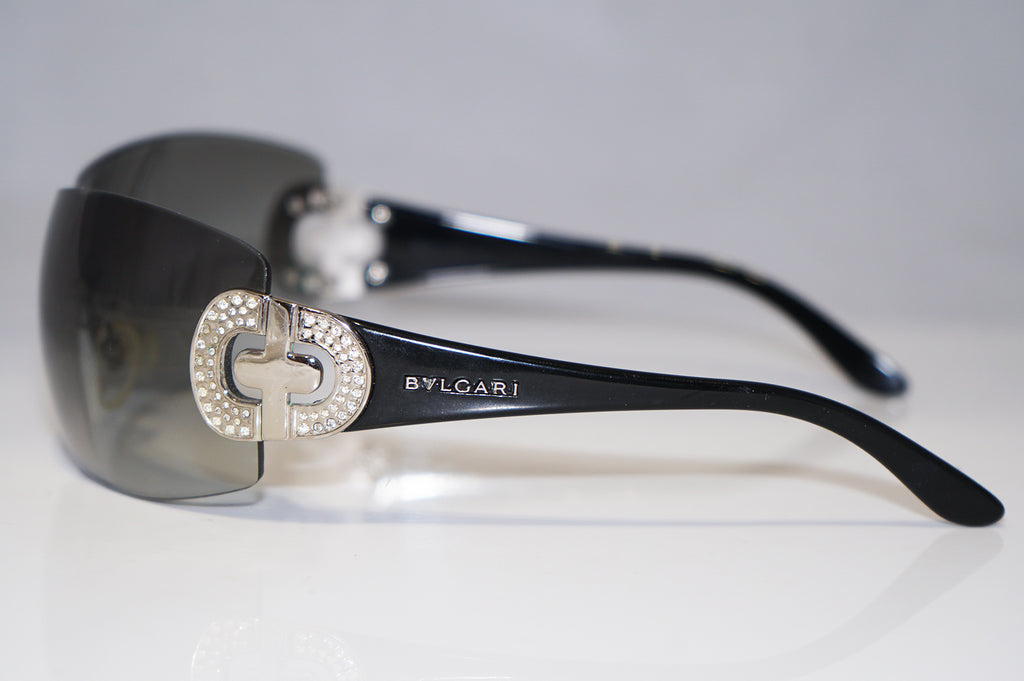 BVLGARI Womens Designer Sunglasses Black Diamante 8014 102/8G 15676