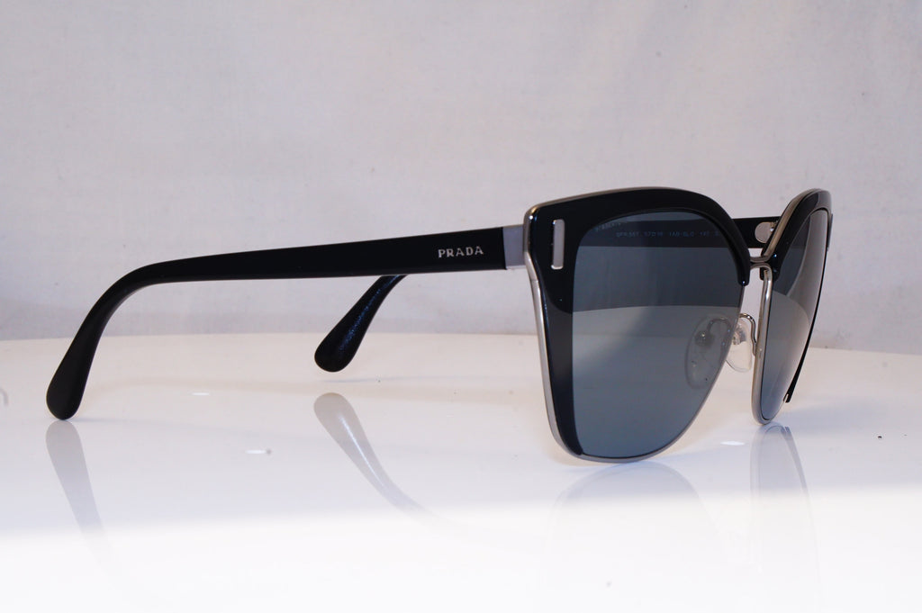 PRADA Womens Mirror Designer Sunglasses Black Butterfly SPR 56T 1AB-5LO 18031