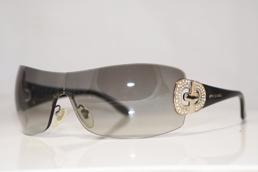 BVLGARI Womens Designer Sunglasses Black Diamante 8014 102/8G 15676