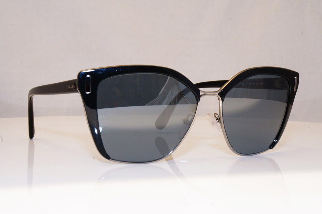 PRADA Womens Mirror Designer Sunglasses Black Butterfly SPR 56T 1AB-5LO 18031
