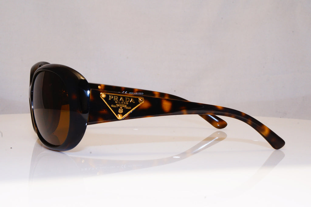PRADA Womens Polarized Designer Sunglasses Brown Oval SPR 27L 2AU-5Y1 17951
