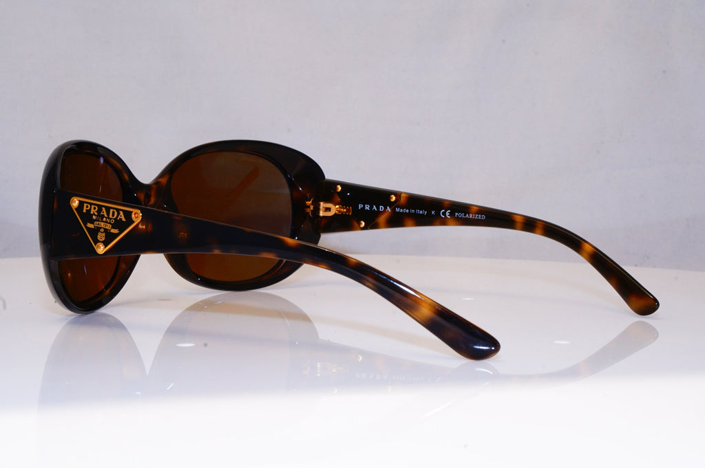 PRADA Womens Polarized Designer Sunglasses Brown Oval SPR 27L 2AU-5Y1 17951