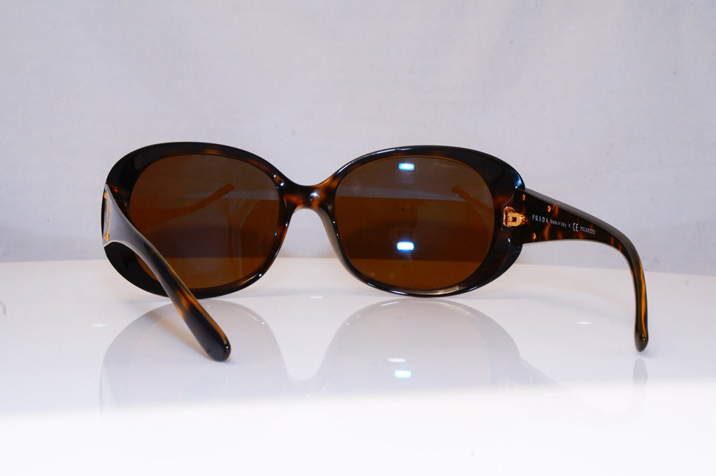 PRADA Womens Polarized Designer Sunglasses Brown Oval SPR 27L 2AU-5Y1 17951