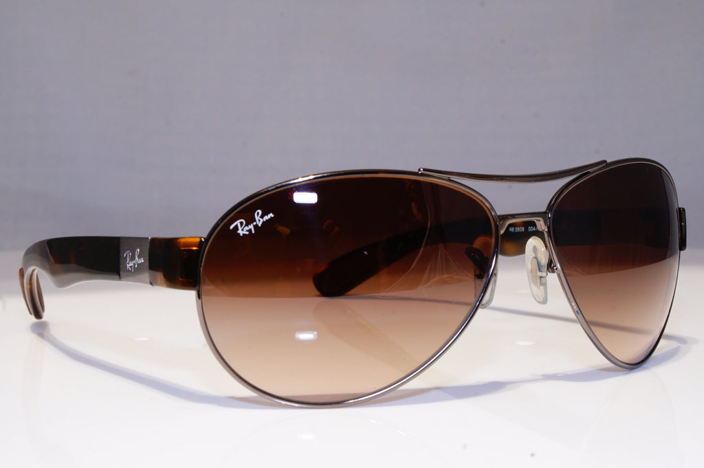 RAY-BAN Mens Vintage 1990 Designer Sunglasses Black Oval RB 3134 006 20495