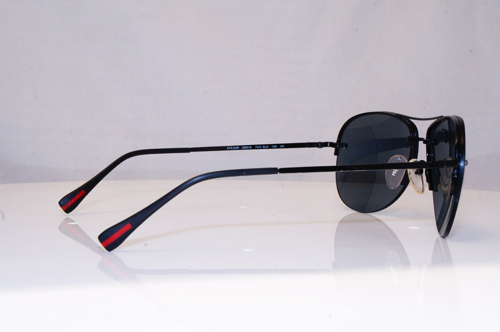 PRADA Mens Mirror Diamante Designer Sunglasses Aviator SPS50R 7AX-5LO 18225
