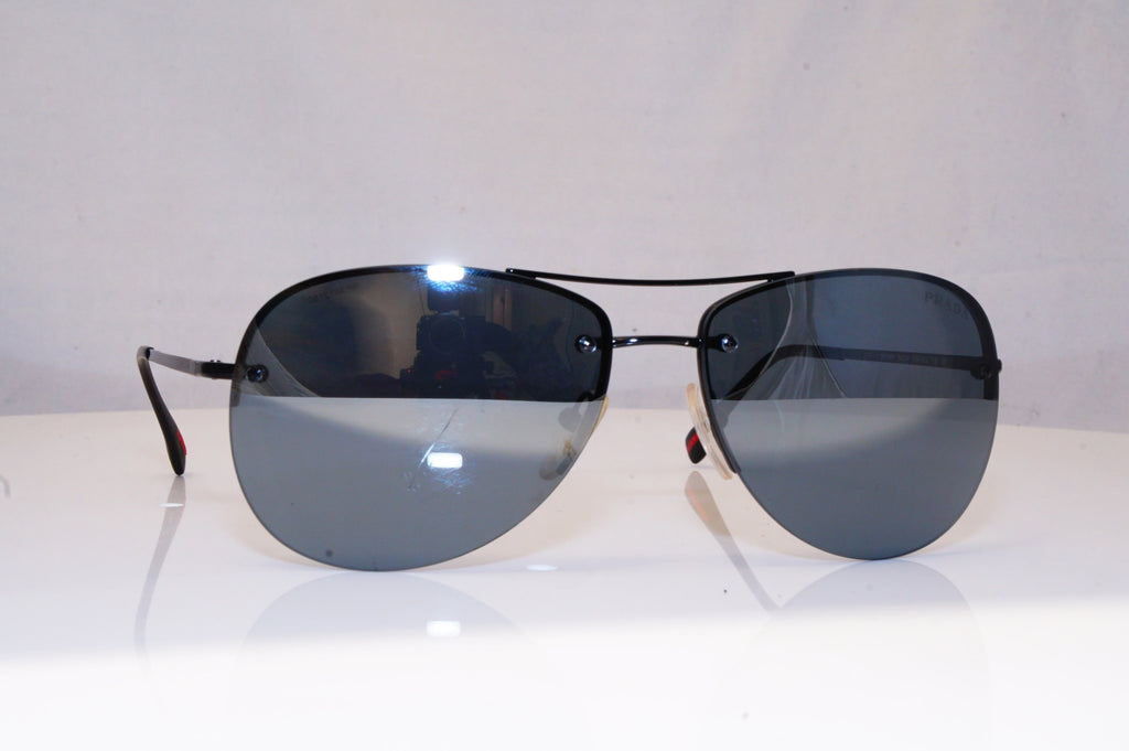 PRADA Mens Mirror Diamante Designer Sunglasses Aviator SPS50R 7AX-5LO 18225