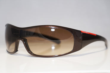 PRADA Mens Designer Sunglasses Brown Shield SPS 04F 7BG-2Z1 15771