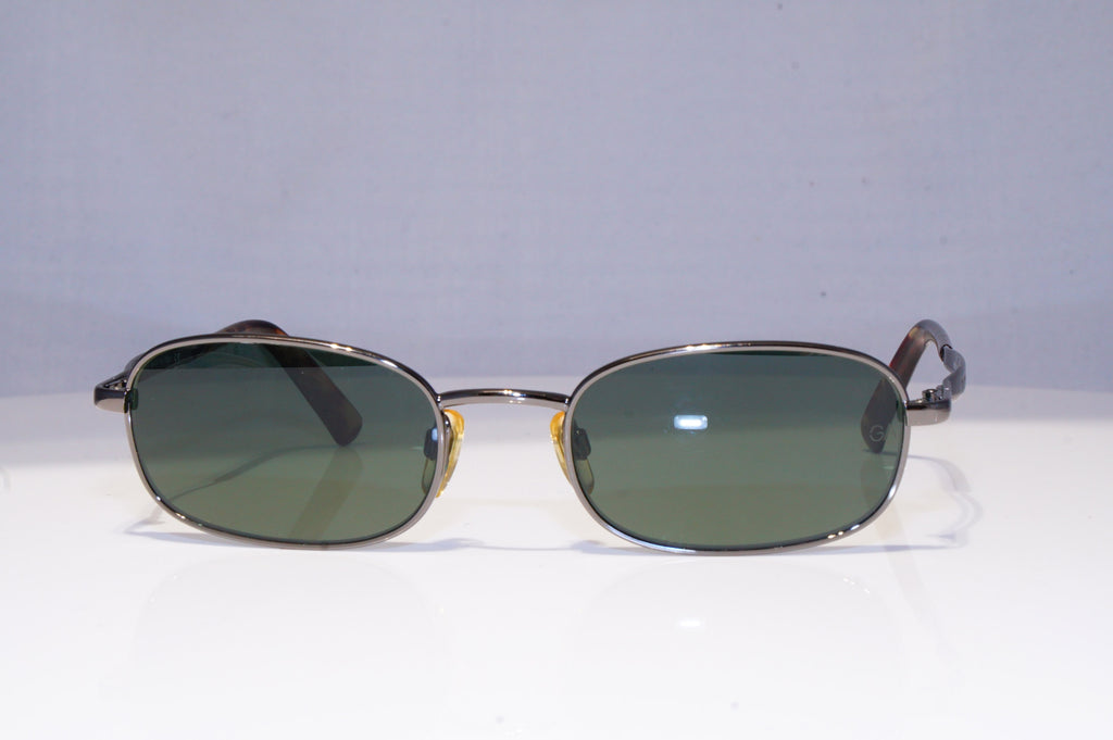 GIORGIO ARMANI Mens Vintage Designer Sunglasses Silver Rectangle 671 976 20138