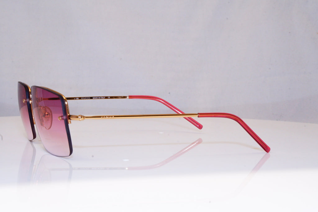 GUCCI Mens Vintage 1990 Designer Sunglasses Gold Square GG 1653 TJ7 16892
