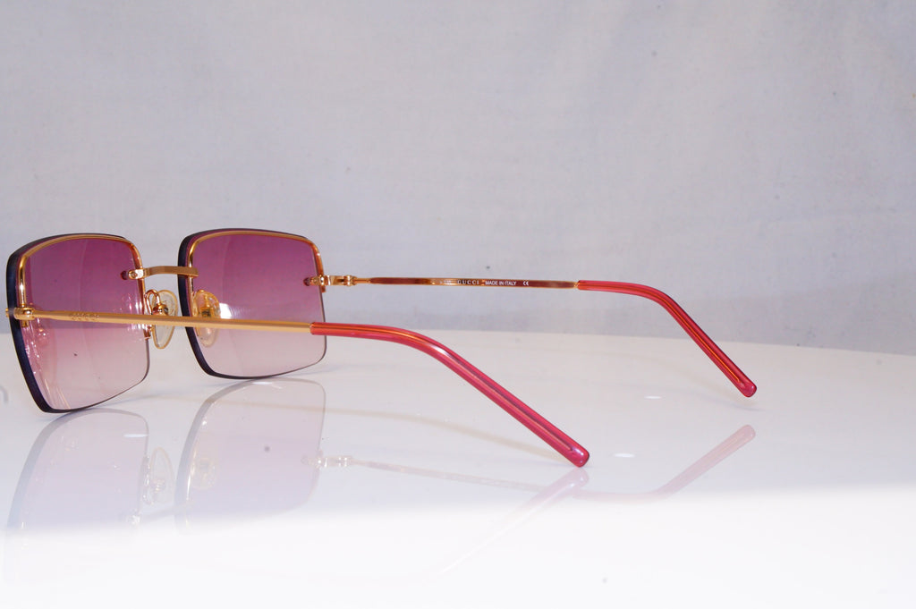 GUCCI Mens Vintage 1990 Designer Sunglasses Gold Square GG 1653 TJ7 16892