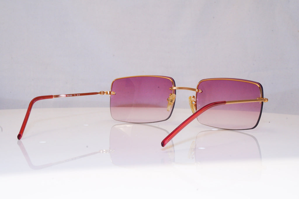 GUCCI Mens Vintage 1990 Designer Sunglasses Gold Square GG 1653 TJ7 16892