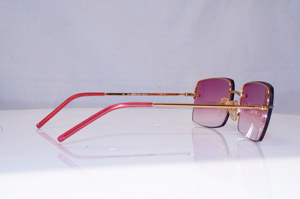 GUCCI Mens Vintage 1990 Designer Sunglasses Gold Square GG 1653 TJ7 16892