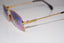 CAZAL 1990 Vintage Mens Designer Sunglasses Gold Rectangle 0 0 15723