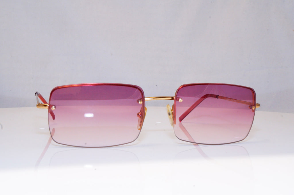 GUCCI Mens Vintage 1990 Designer Sunglasses Gold Square GG 1653 TJ7 16892