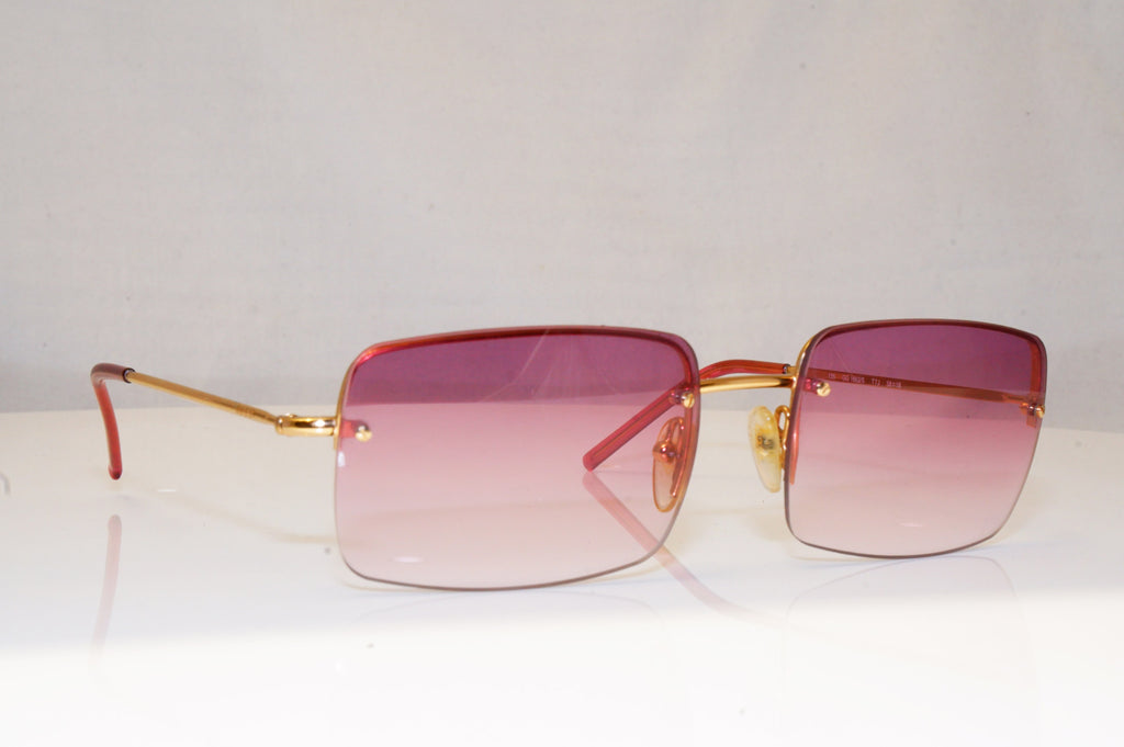 GUCCI Mens Vintage 1990 Designer Sunglasses Gold Square GG 1653 TJ7 16892
