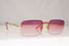 GUCCI Mens Vintage 1990 Designer Sunglasses Gold Square GG 1653 TJ7 16892